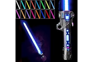 NizHome Light Sabers, 16 Color Rechargeable Lightsaber with FX Sound & USB C Charging Cable, Retractable Light Swords