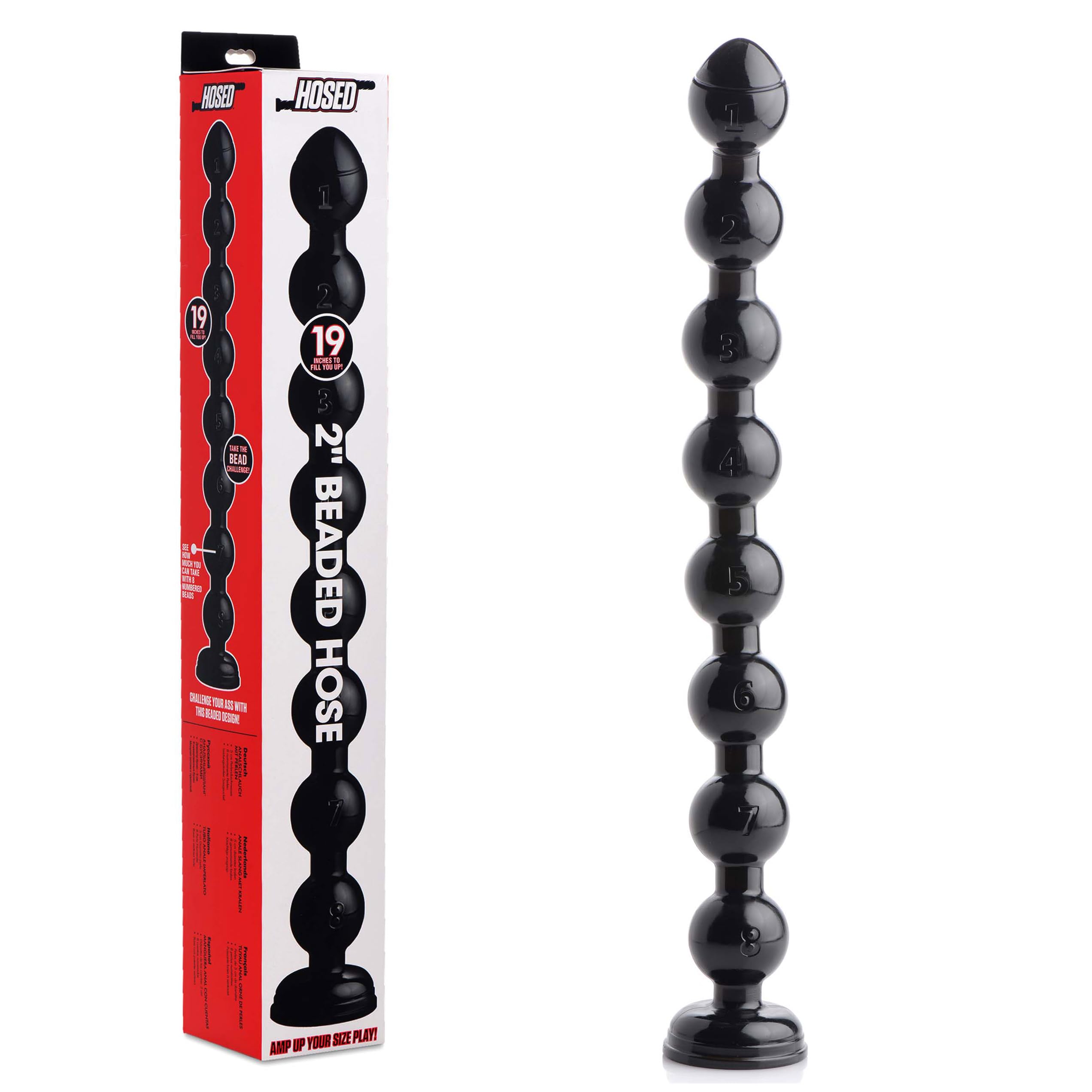 Hosed 19 Inch Beaded Thick Anal Snake