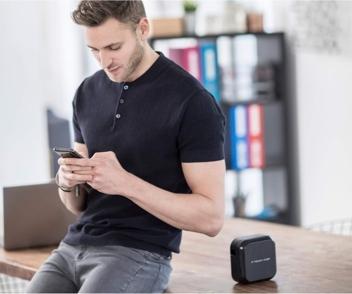 Brother P-Touch Cube Plus PT-P710BT Versatile Label Maker with Bluetooth Wireless Technology : Office Products