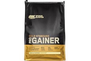 Optimum Nutrition Gold Standard Pro Gainer, Weight Gainer Protein Powder, Vanilla Custard, 10.19 Pound (Packaging May Vary)