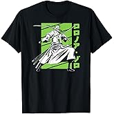 One Piece Anime White and Green Roronoa Zoro T-Shirt