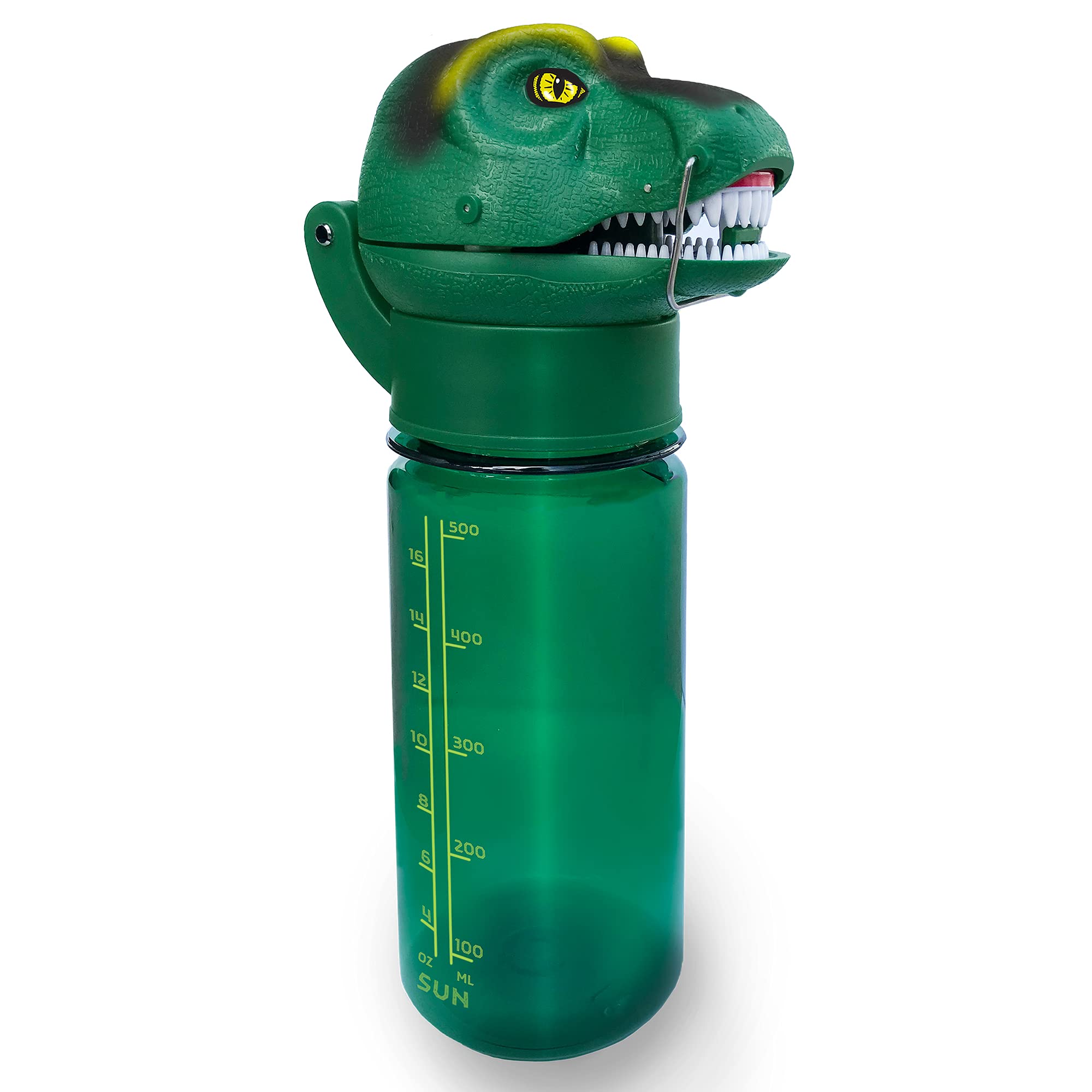 Sun Company RoarBottle T-Rex - Roaring Dinosaur Water Bottle for Kids | Cool Realistic TRex Roar | Spill and Leak-Proof BPA Free Tritan Waterbottle for Children