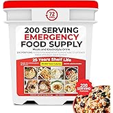 72HRS Emergency Food Supply Kit – 2000 Calories, 200 Servings, 25-Year Shelf Life – Survival Food for Camping, Disaster Prepa