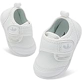 FEETCITY Baby First Walking Shoes Boys Girls Infant Sneakers Crib Shoes Breathable Lightweight Slip On Shoes