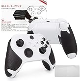 HOTLINEGAMES 2.0 Plus Controller Grip for Xbox Series X/S Controller Grip Tape XSX XSS Controllers, Anti-Slip, Sweat-Absorbent, Easy to Apply (Handle Grips (4PCS)+Cleaning Cloth)