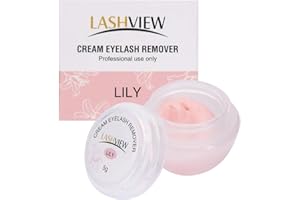 LASHVIEW Eyelash Extension Remover Cream, Special LILY Flavor, Lash Extension Remover Cream Professional Eyelash Extensions Remover for Salon,5g
