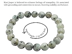 Kiwi Jasper Bracelet for Women Men's Gifts