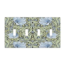 Vintage Morris Blue Floral Green Botanical Sage