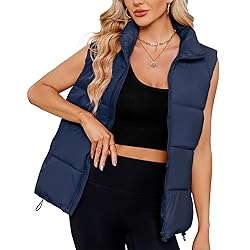 Century Star Nay Blue Puffer Vest for Women's