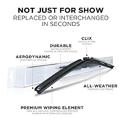ClixWipers 24" + 24" (Set of 2) Yellow All Weather