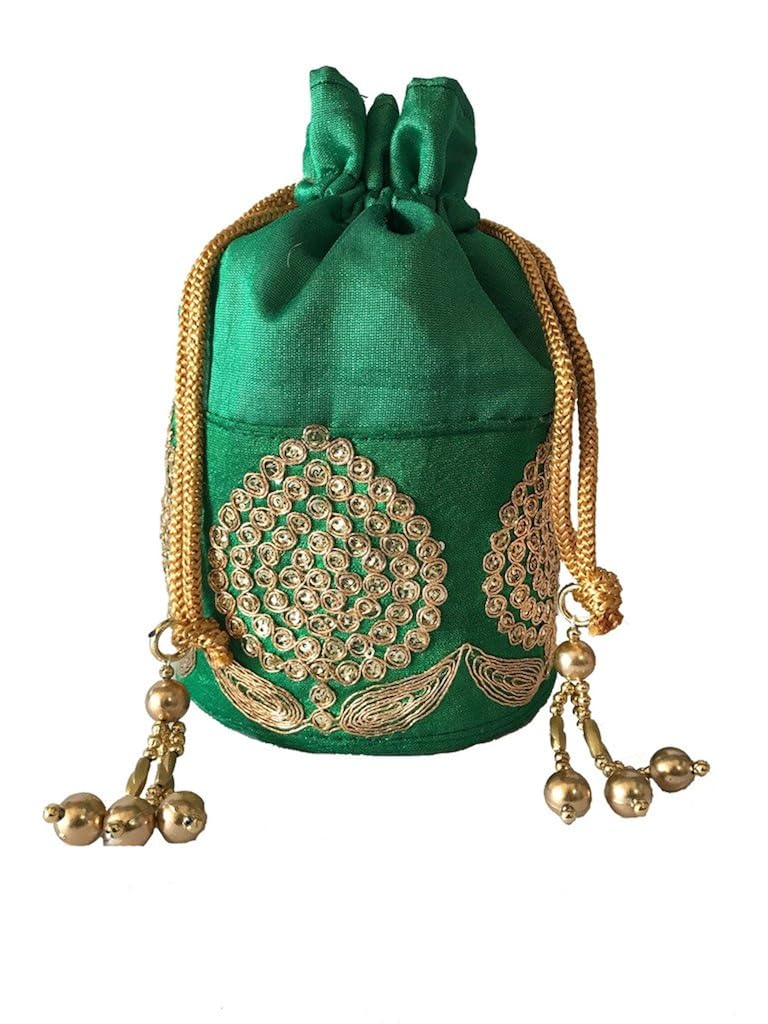 generic women's fancy designer potli green wi-60-po-grn