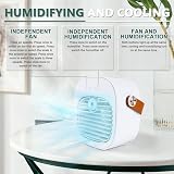 ConBlom Portable Air Cooler 2 in 1 Mini Personal Air Conditioner Humidifier view 3