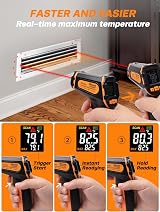 Mecurate Digital Infrared Thermometer -58°F-1112°F Laser Temp Gun Adjustable view 4