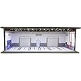 Malamfans 1/64 for Hot Wheels Depot Scenarios Display Case - 1/64 Scale die-cast Model car Display Box with LED Lights and Acrylic Cover, Divided into 1 Level, with 6 Parking Spaces