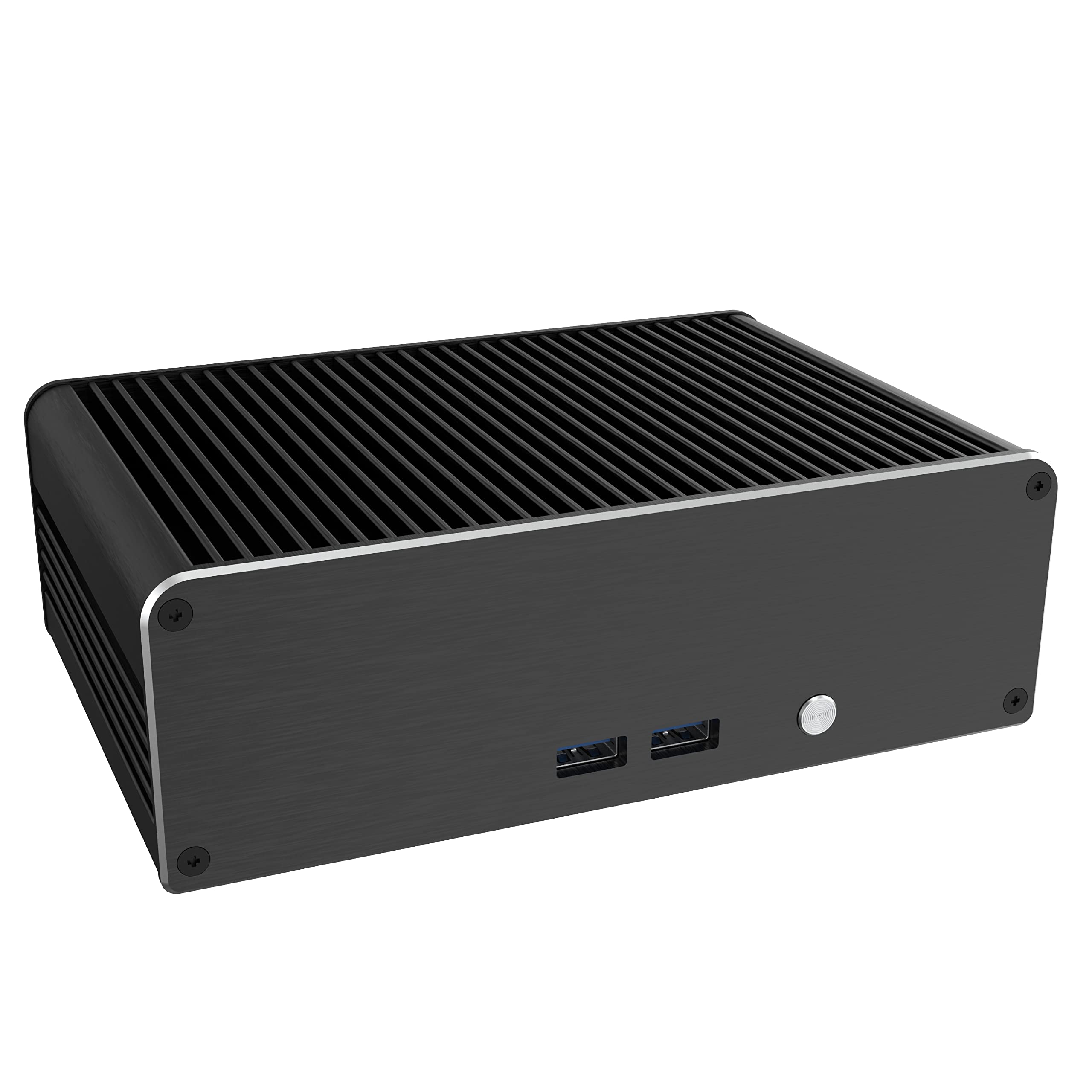 Akasa Newton CTN | Designed for Intel® 11th Generation NUC Core™ i3 (Tiger Canyon) | Compact 1.06L Aluminium Fanless Case | Supports one M.2 SSD and VESA mounting | A-NUC75-M1B