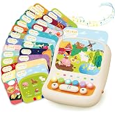 Interactive Educational Kids Learning Tablet Toy with Phonics Flash Cards, Toddler Learning Toys Gifts for 3-6 Year Old Boys Girls
