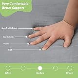 REDCAMP 7.6cm Thick Memory Foam Camping Mattress Grey 190x76cm with Detachable view 5