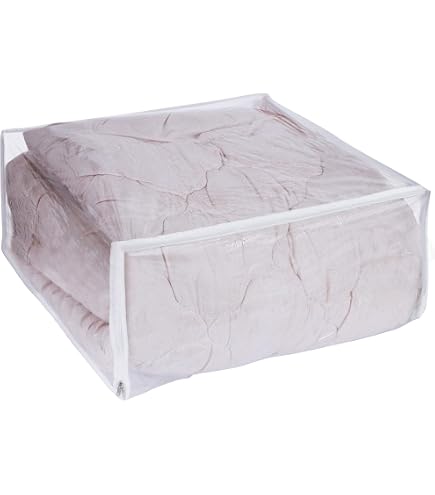 Jumbo Heavy Duty Vinyl Zippered Storage Bag (24x20x11) Clear - Oreh Homewares