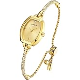 JIANDUN Petite Women’s Watch, Diamond Accent Bracelet Style, Waterproof Analog Dress Watch, Thoughtful Gift for Girlfriend