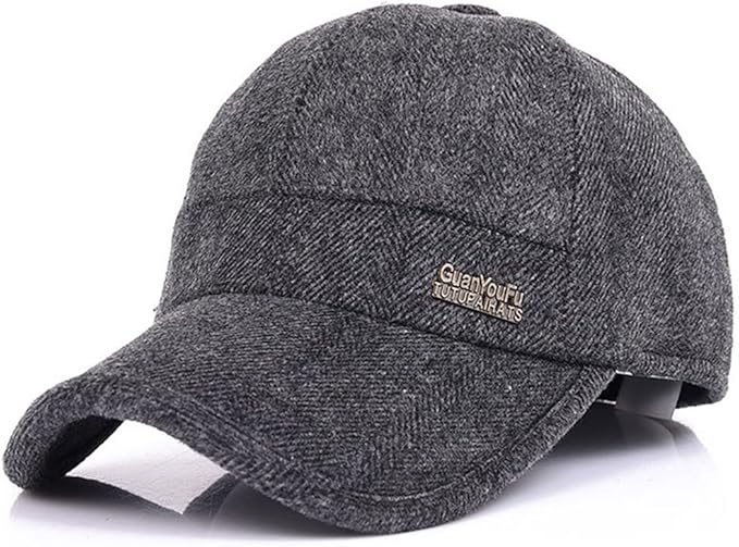 Amazon Cs Beauty メンズ 冬用 暖かい ソフト裏地 ダッドウールキャップ 調節可能な野球帽 Us サイズ One Size カラー グレー キャップ 通販
