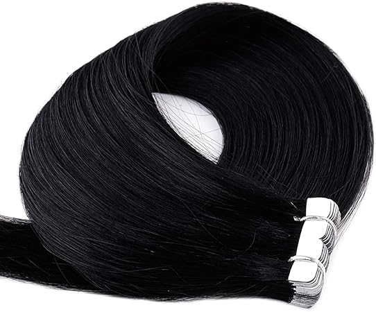 Amazon Co Jp Paruks ウィッグ 人毛100 シールエクステ 黒髪 10枚セット 付け毛 グラデーション カラーエクステ 長さ30cm 多く色選択 服 ファッション小物