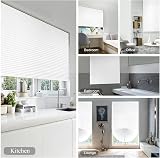 Maritown Temporary No Drill Blinds 60x150cm White 2 Clips view 4