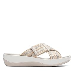 Clarks Women's Arla Wave Slide Sandal, Beige