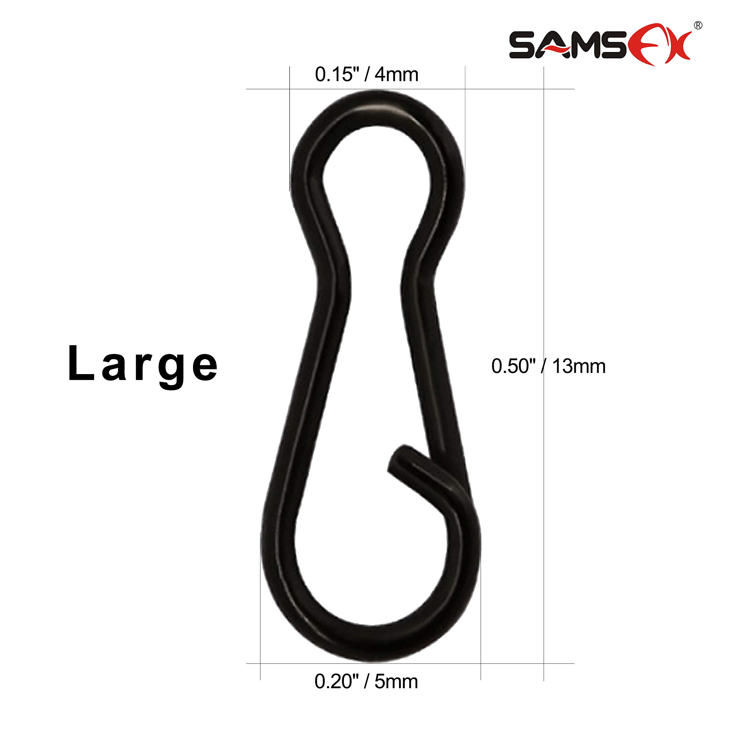 SAMSFX Quick Release Clips Carp Fishing Speed Link Clips Swivels Carp