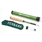 DRAGONtail Tenkara - TinyTALON 245, Pocket Rod | Micro pocket fishing pole that collapses down tiny for quick, spontaneous casting while camping or hiking