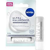 NIVEA Hidratante Labial Ultra Hialurônico 5,2g, Hidratação Profunda 24h, Lábios Macios, Ácido Hialurônico, Efeito Volume Imed