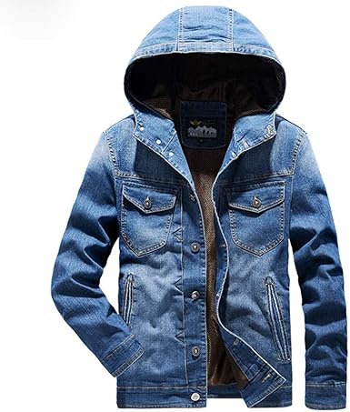 denim hooded jacket men's amazon