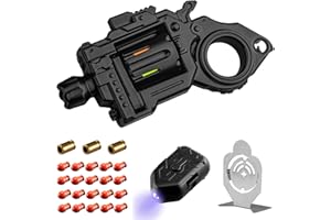 ERENOT Metal Fidget Toys Adults Gun: Fidget Spinner Cool Fidget Toy for Men Stress Relief Spinner Ring for Finger Concentration Office Study Travel (Black)