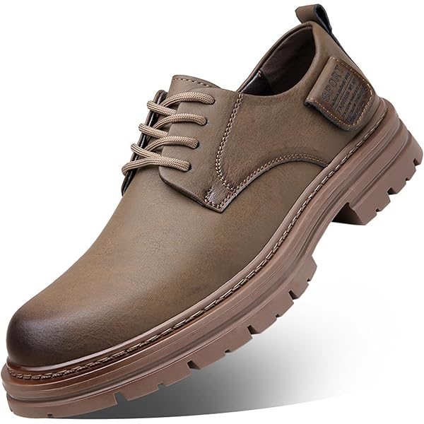 Amazon.com | Men's Vintage Leather Lace Up Platform Oxfords Shoes