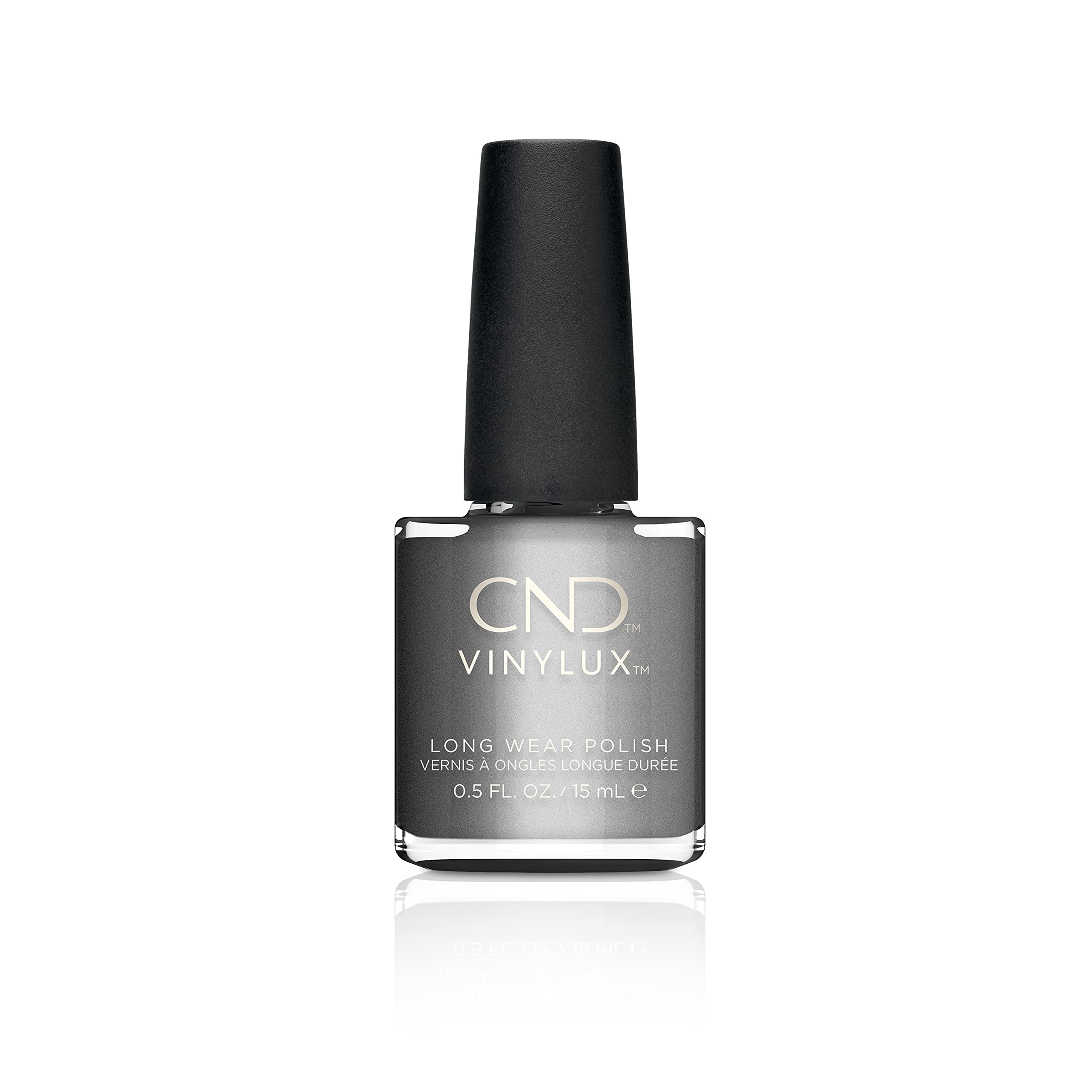 CND Vinylux Long Wear Nail Polish (No Lamp Required), 15 ml, Metallic, Silver Chrome