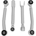KUAFU 0-8" Lift Adjustable Control Arm Compatible with 1986-2001 Jeep Cherokee XJ 1985-1992 Jeep Comanche MJ 1993-1998 Jeep Grand Cherokee ZJ 1997-2006 Jeep Wrangler LJ/TJ Powder Coated - Gray