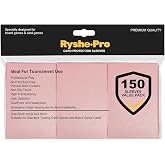 RyshePro 150Pcs Premium Pink Card Sleeves for MTG PTCG, (66x91mm) | Trading Card Matte Sleeves Standard Size 2.6''x3.6''Compatible with Lorcana, Flesh &amp; Blood, Baseball Sport Game Cards