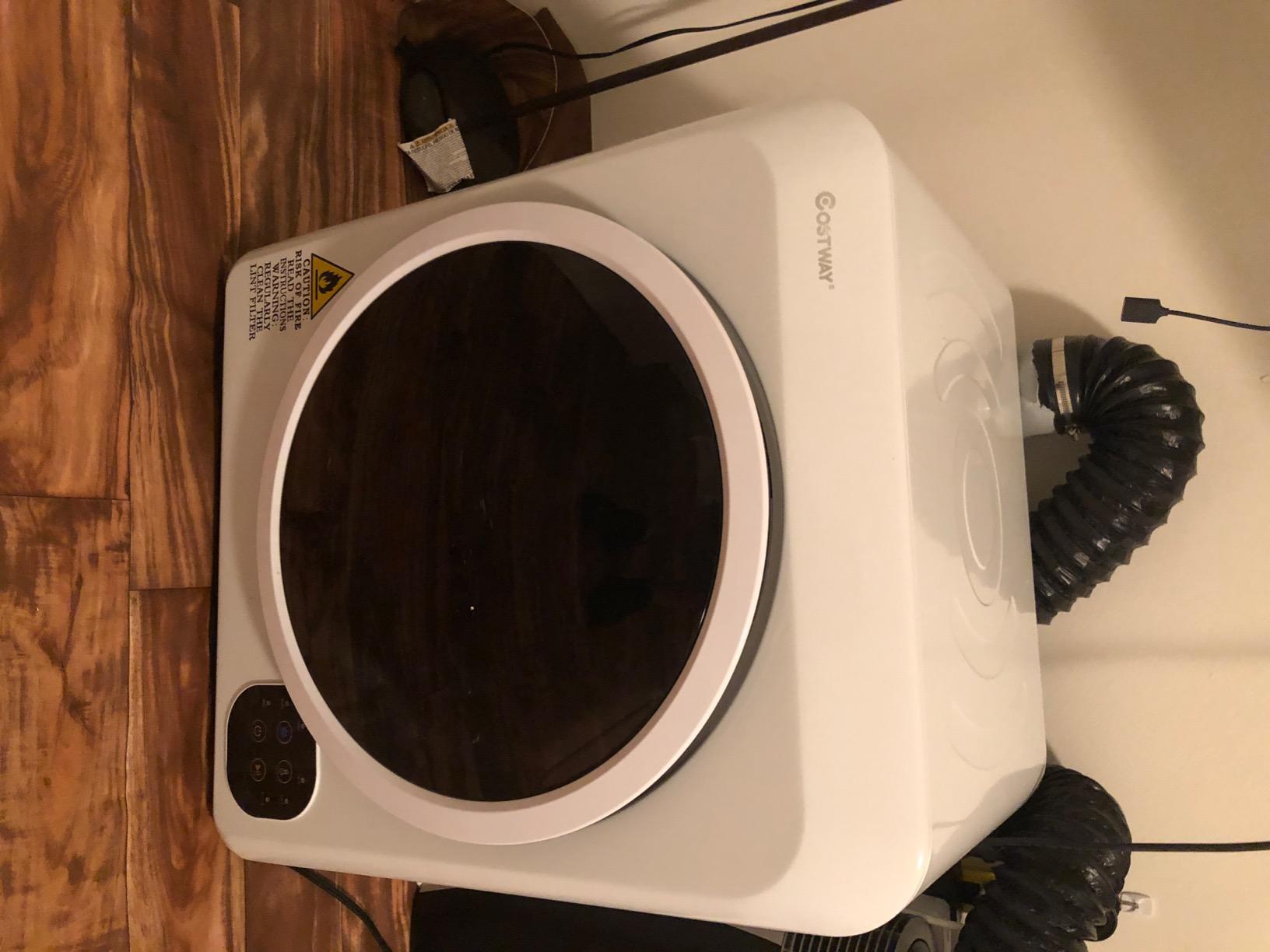 50/mo Finance COSTWAY 1700W Electric Portable Clothes Dryer, 13.2