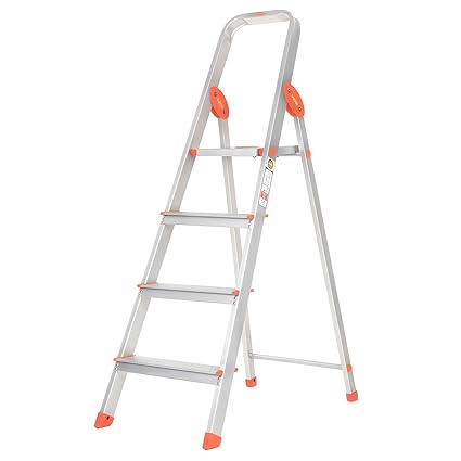 Bathla Advance 4-Step Foldable Aluminium Ladder