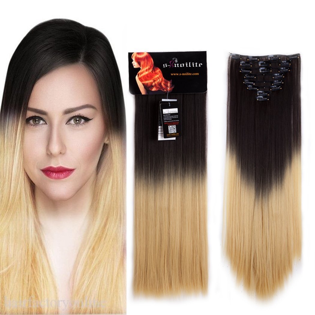 Lay 17 26 Inches 18clips Full Head Set Clip In Hair Extensions