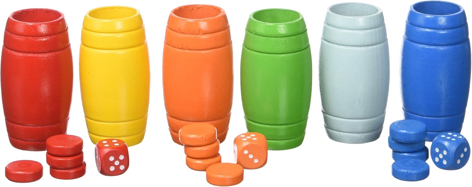 Aquamarine Games - Ludo Accessories for 6 players (CP032), Multicoloured, Miscelanea