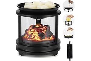 MOAFINA Wax Melt Warmer with Timer,Campfire Wax Warmer,4-in-1 Oil Burner Electric Candle Wax Warmer,Wax Warmer for Scented Wax Melts,Wax Melter Fragrance Warmer for Home Office Bedroom Gifts & Decor
