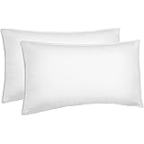 Amazon Basics Down Alternative Bed Pillows for Stomach and Back Sleepers - 2-Pack, Soft Density, King