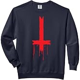 Upside Down Inverted Cross Comfort Colors Adult Sweatshirt