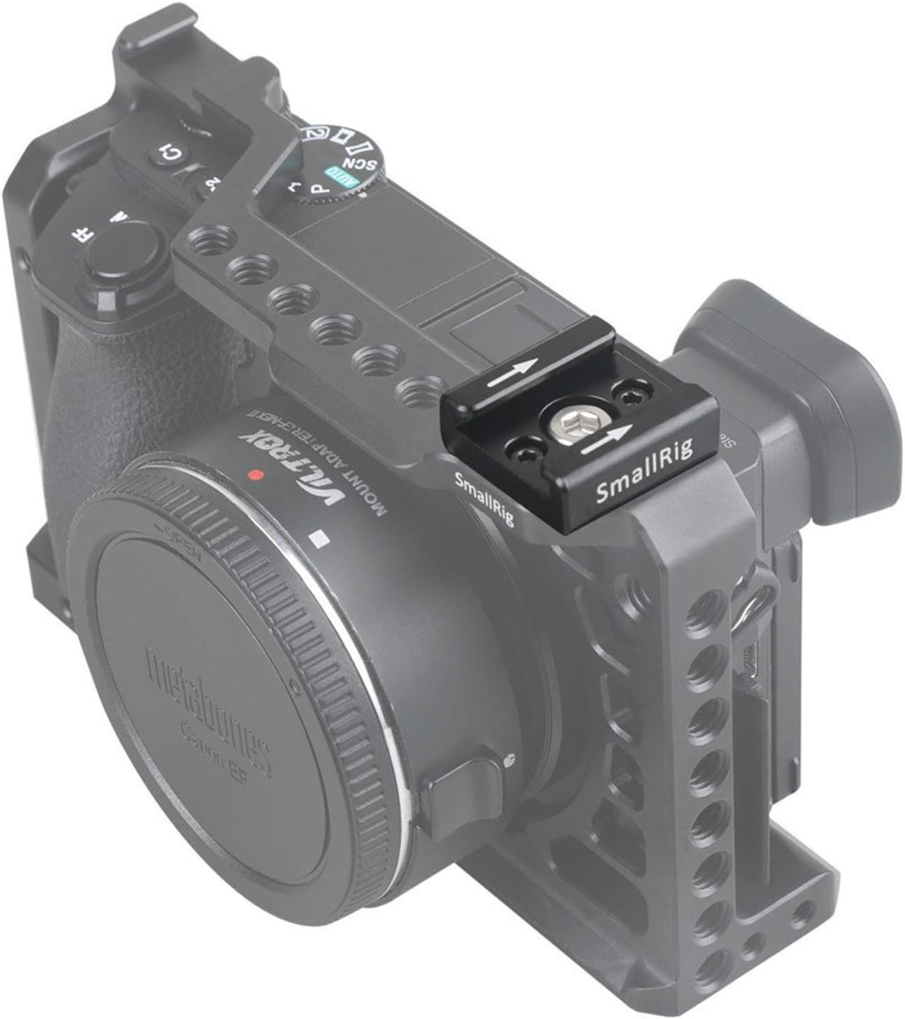 SMALLRIG Cold Shoe Mount Adapter Bracket Hot Shoe with 1/4" Thread for Camera Cage Flash LED Moniter, Pack of 2-2060 : Camera & Photo
