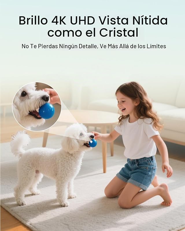 4K 8MP Camara Vigilancia WiFi Interior, con Tarjeta de 64GB — foto 8 de 8