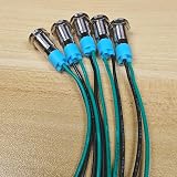 Gebeldet 8mm LED Indicator Light 3-9V DC Metal Signal Lamp Waterproof Dash Car view 3