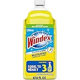 Windex Multipurpose Disinfectant Cleaner Spray Refill, 67.6 oz | Cleans, Disinfects and Shines, Great for Kitchen and Bathroom High-Touch Areas like Doorknobs and Countertops, Citrus Fresh