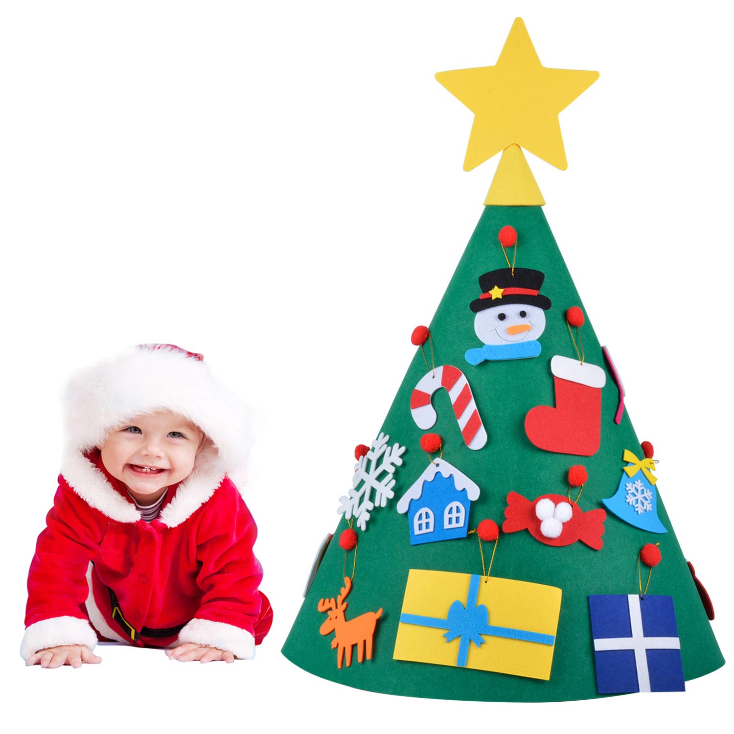 Download Buy 18pcs Christmas Craft Kit Xmas Tree Diy Handmade Ornament Kit Craft Supplies Online At Low Prices In India Amazon In PSD Mockup Templates