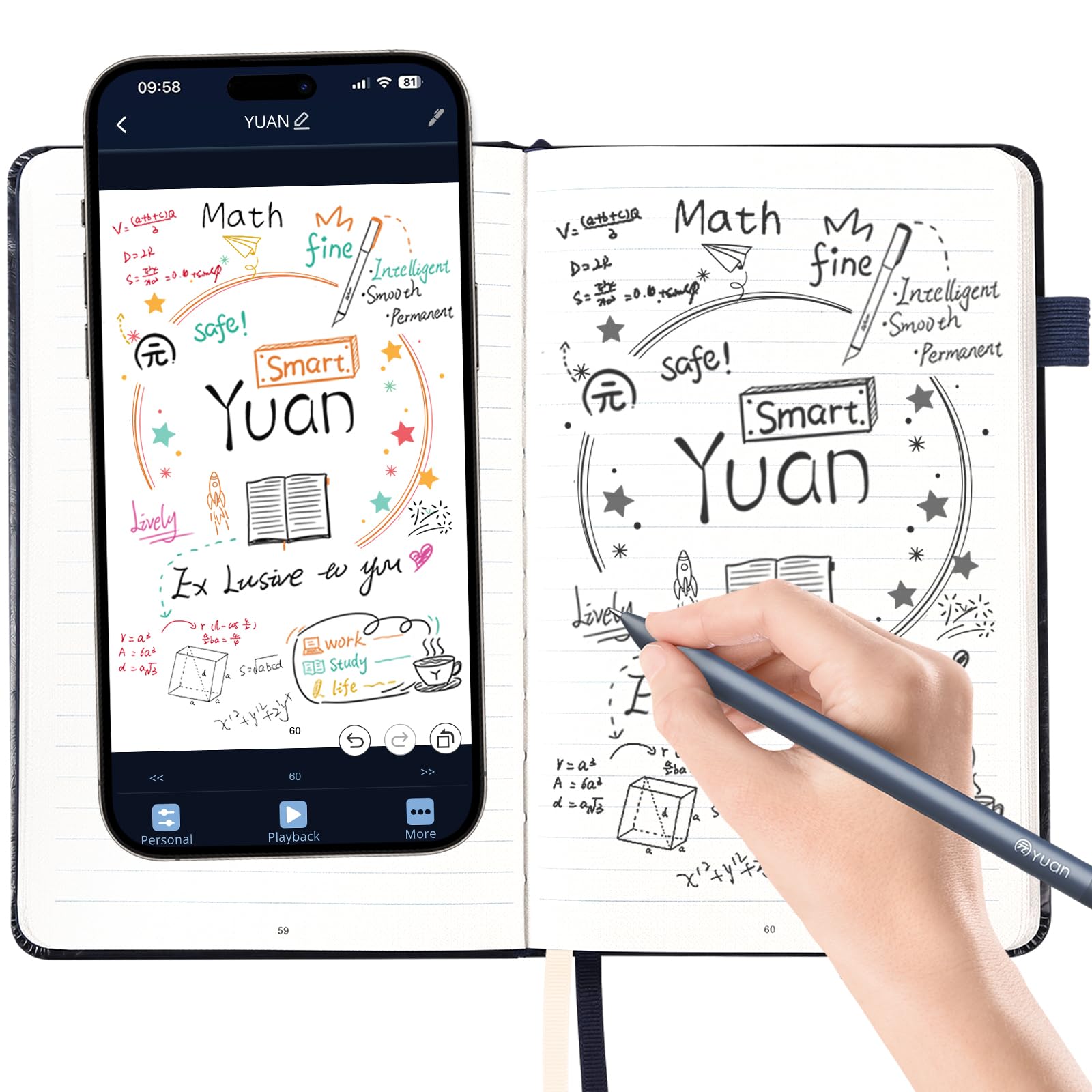 Mua Smart Pen with Real Paper Notebook, Digital Pen for Note Taking ...