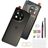 for oneplus 11 Back Glass Replacement,Back Replacement Housing Rear Panel Door Cover for oneplus 11 5G PHB110 CPH2449 CPH2447 6.7 Inches.[not ok for one Plus 11R Version] (Titan Black)
